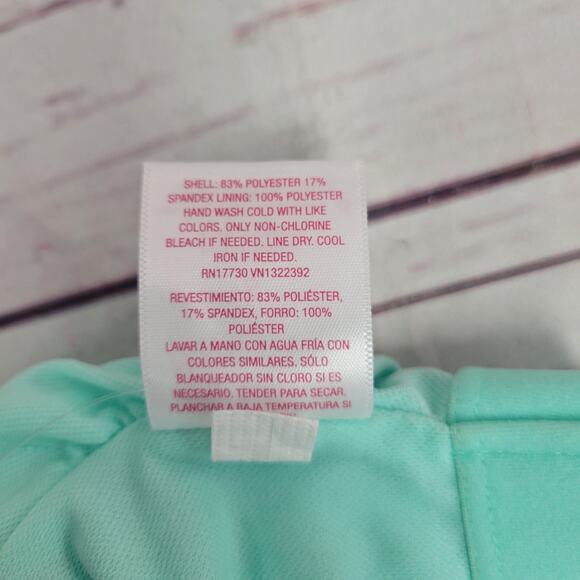 Juniors' Longline Bikini Top - Xhilaration Mint Green S (0-2) - Picture 4 of 5